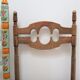 Two chairs patinated polka dots and painted wood folk art seat vintage straw