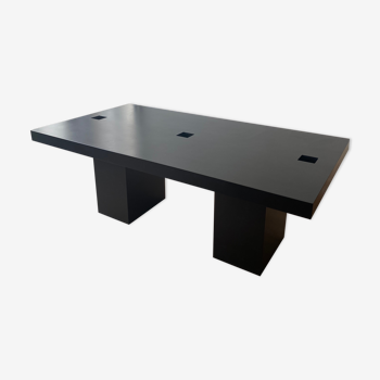 Black office table