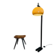 Mushroom Shade Floor Lamp By Dijkstra Lampen, The Netherlands 1970S