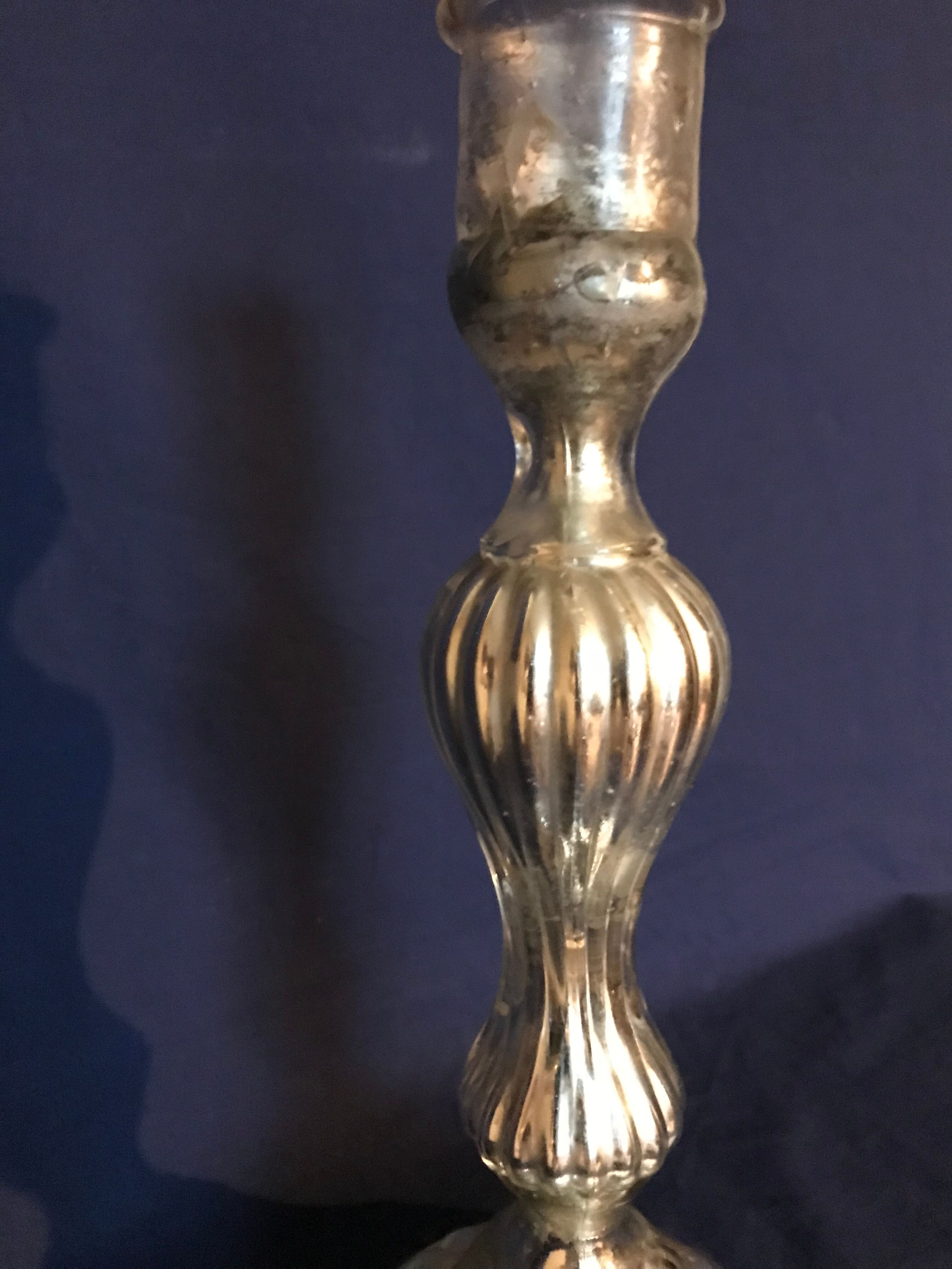 Mercurized candle holders