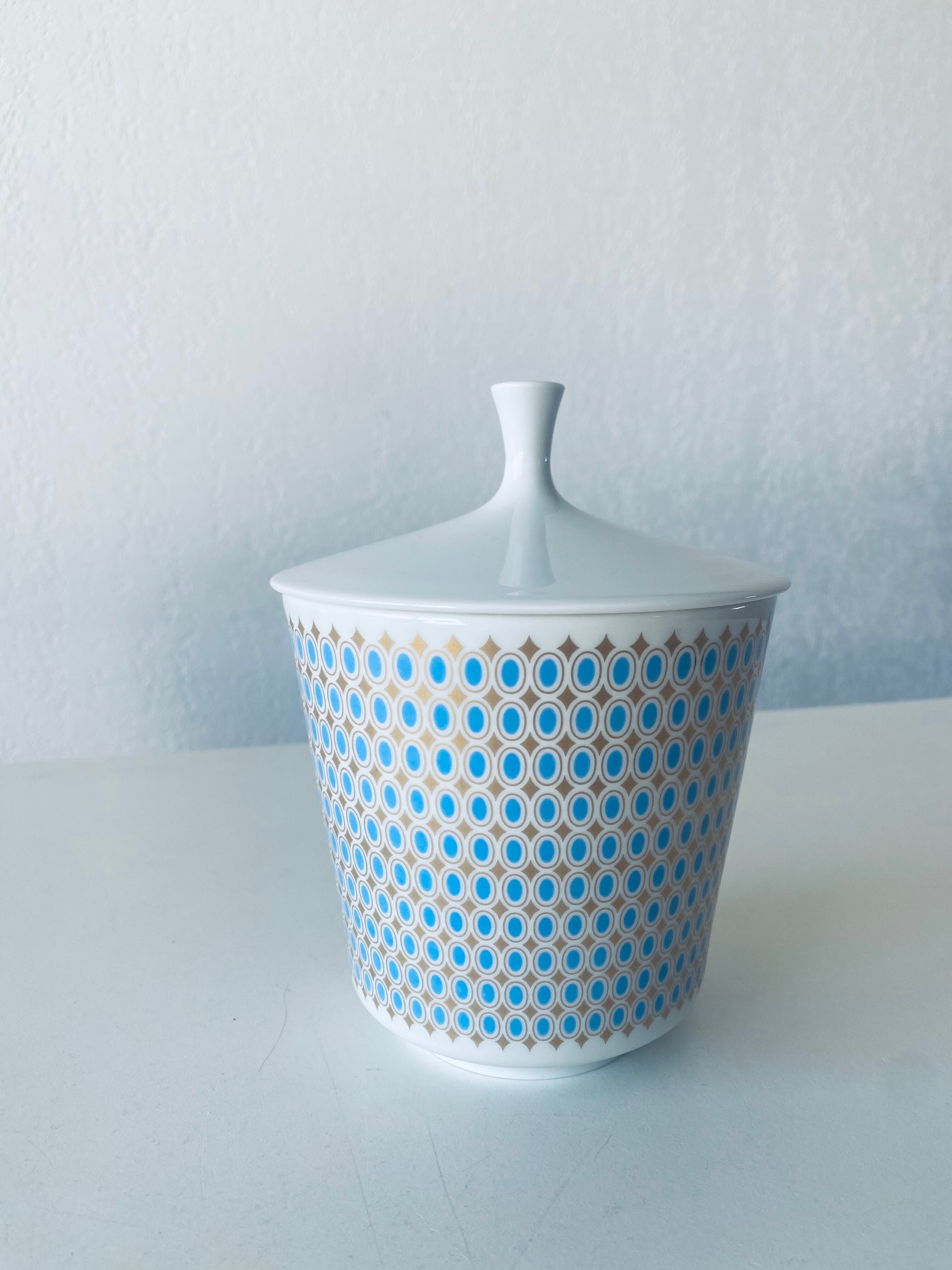 Vintage porcelain candy box stamped Heinrich