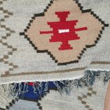 Double-sided handmade wool carpet