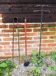 Large & old wrought iron fireplace servant - 2 accessories