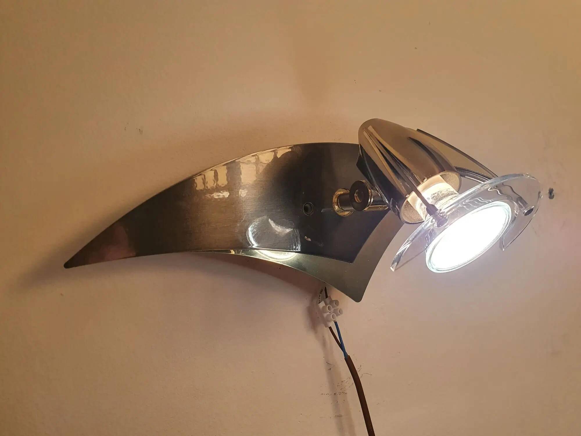 Pair of contemporary German Paul Neuhaus spotlight wall lights