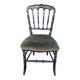 Napoleon III chair in blackened painted wood
