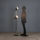 Vintage lacquered metal floor lamp, design, Italy, 1970s