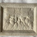 Bas-relief painting in petrified limestone "Assassination of the Duke of Guise"