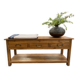 Wooden console with drawers