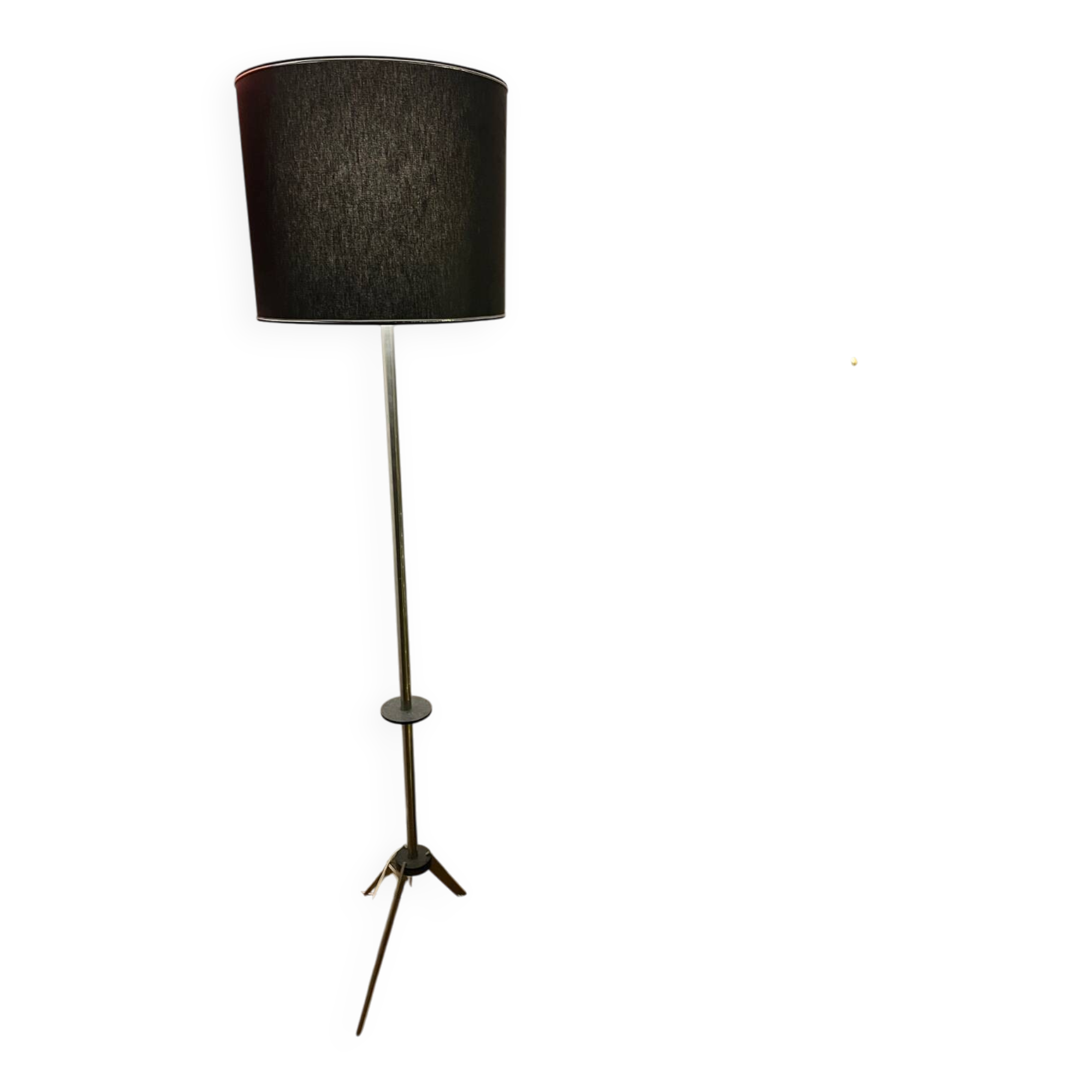 Lampadaire noir tripode vintage