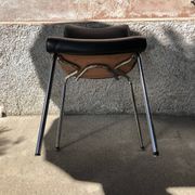 Black skai chair