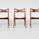 Hans Wegner Sawbuck CH29 dining chairs Carl Hansen & Son Denmark 1952