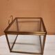 Boite vitrine en verre et laiton