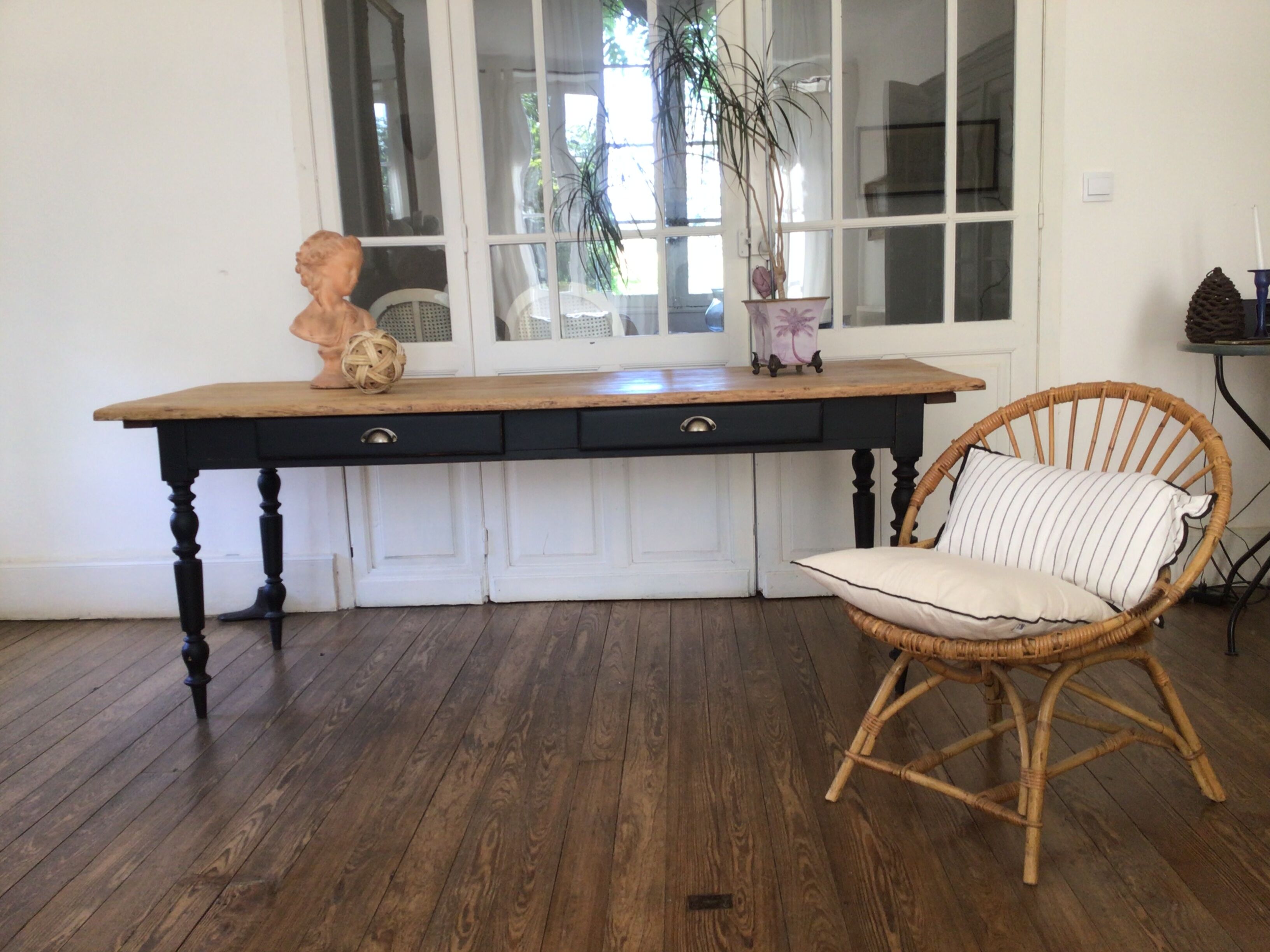 Table de ferme en sapin