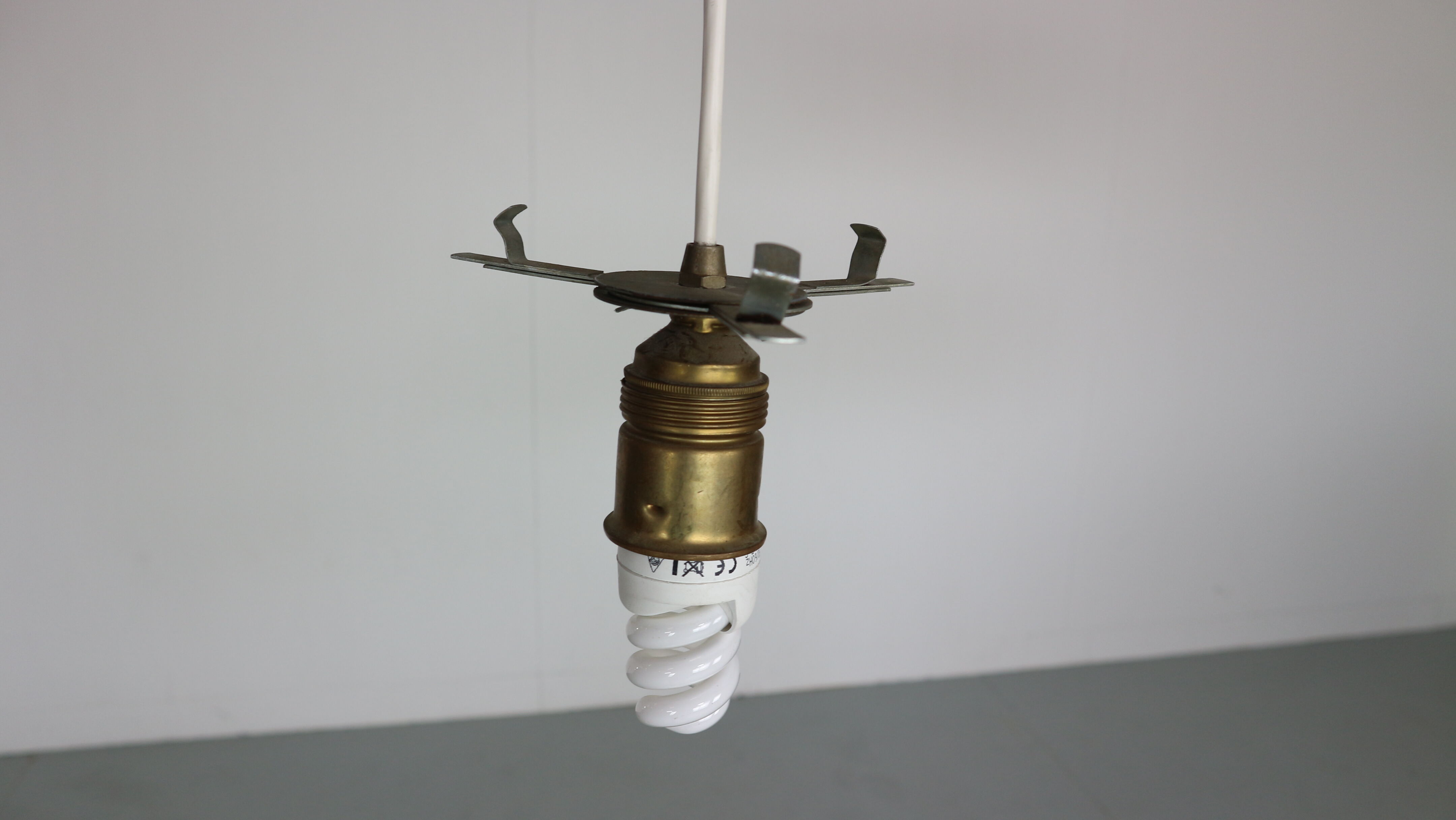Large oval opaline glass candlestick Netherlands 1950s