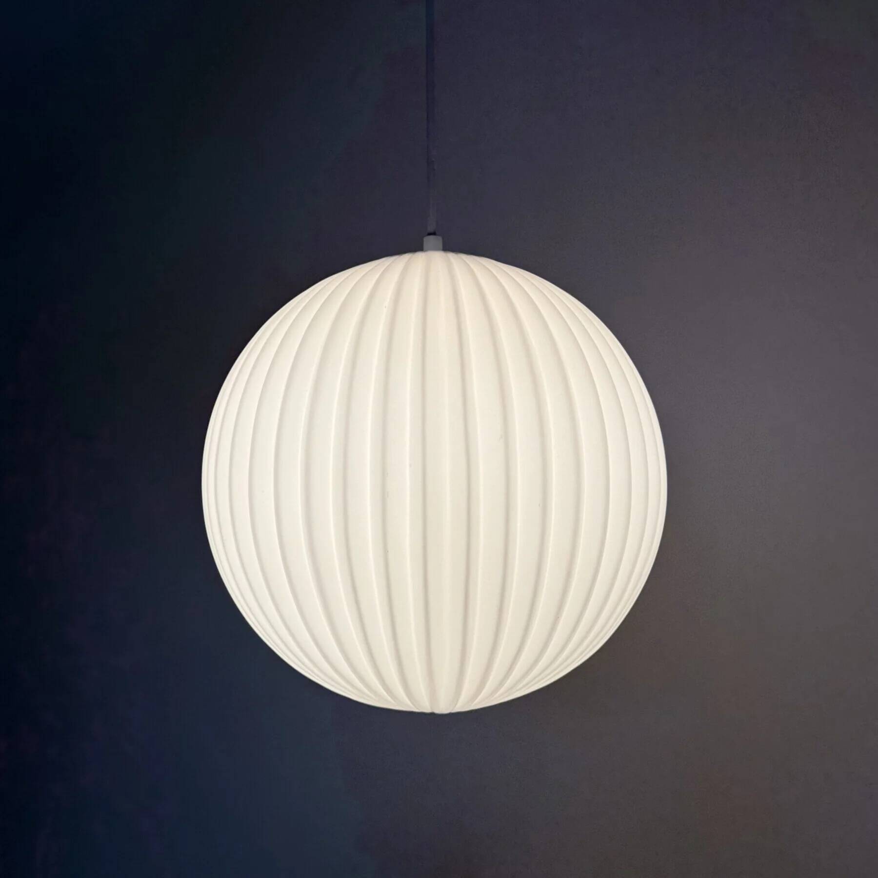 Rare Louis Kalff for Philips opaline glass pendant light, 1960s