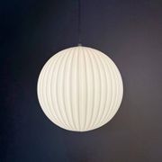 Rare Louis Kalff for Philips opaline glass pendant light, 1960s