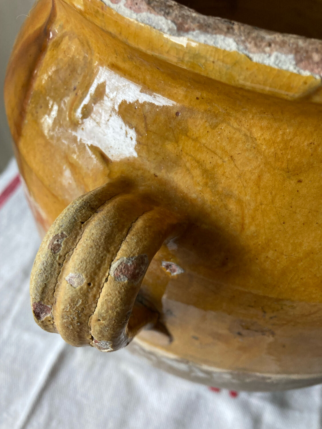 Large confit pot, salt cellar, late 19th century
