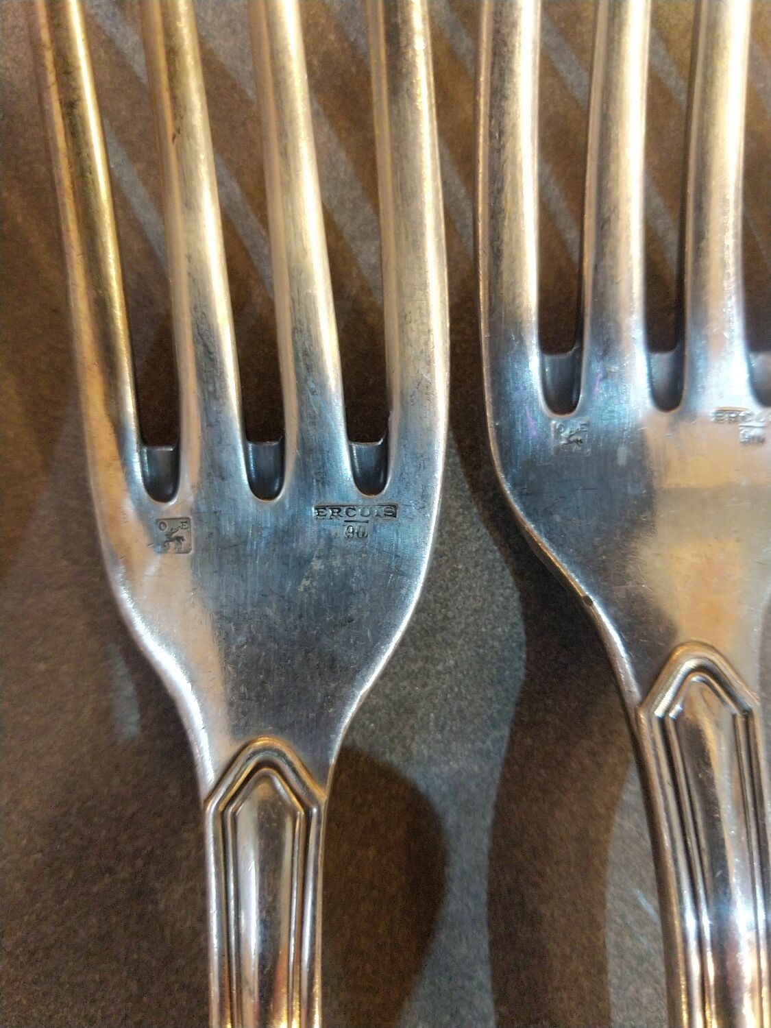 Ercuis silver-plated cutlery set