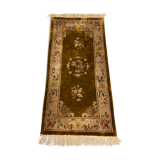 Chinese silk carpet, 124 cm x 62 cm