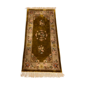 Tapis chinois en soie, 124 cm x 62 cm