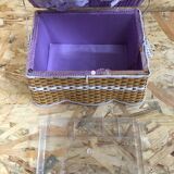 Former worker box sewing rattan braid