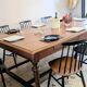 Large pitch pine table 230×140 – Early 20th century, warm and charming