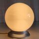 Plafonnier en bakélite et globe opaline blanc, années 50/60