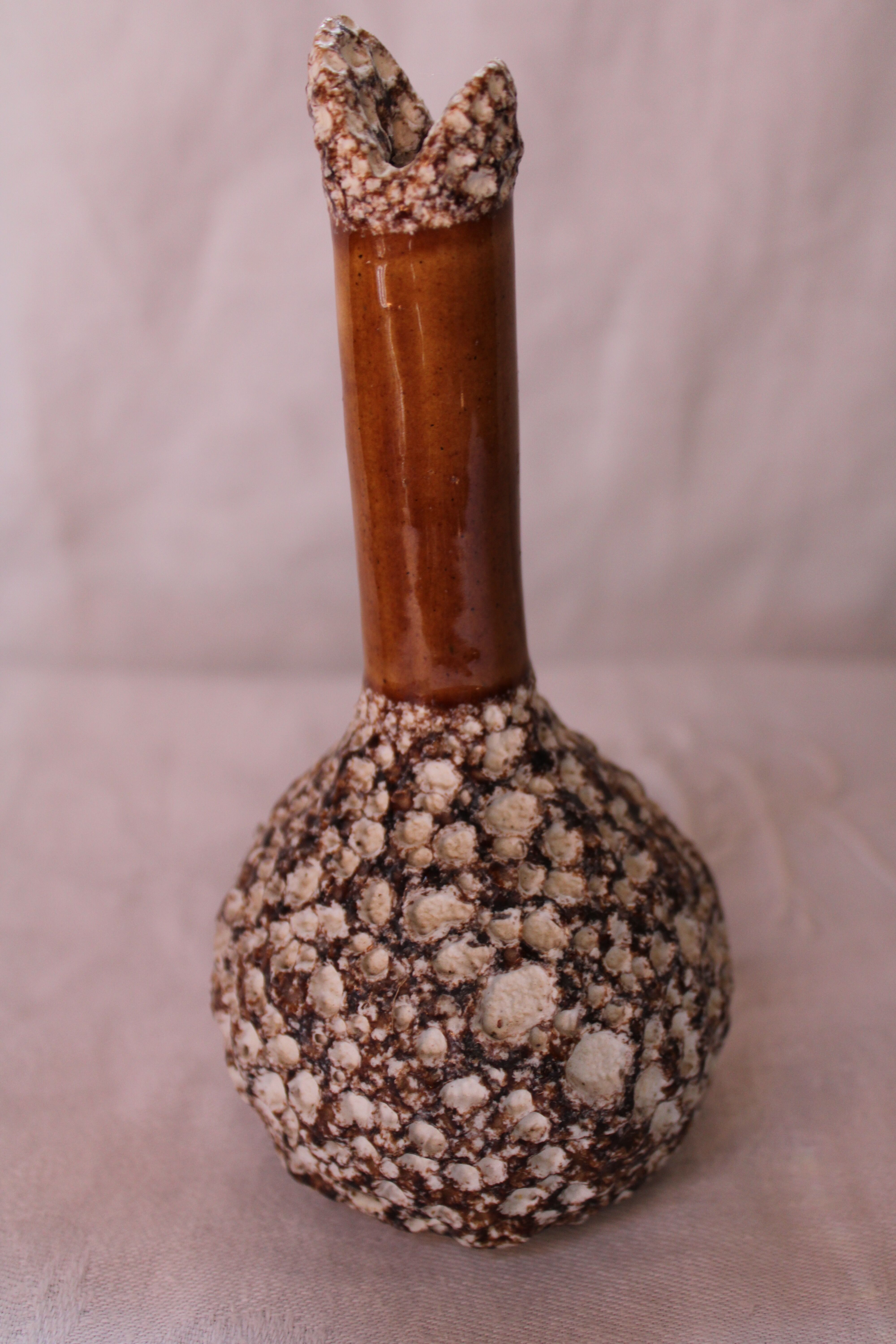 Vase soliflore Fat Lava vintage sea foam