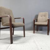 Lot de 8 chaises de salle à manger vintage en bois courbé - 1993