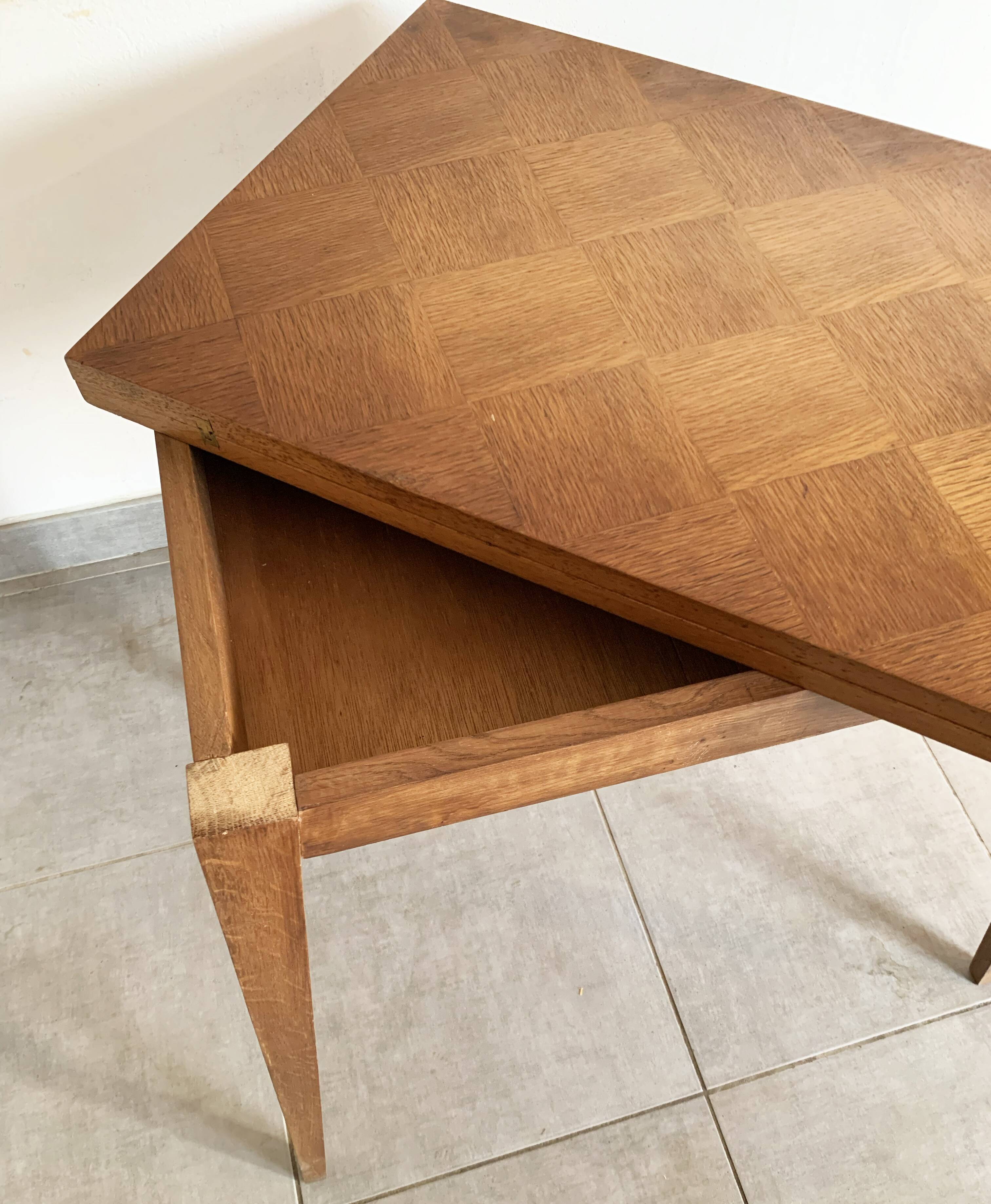 Table portefeuille vintage des années 60 en bois