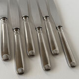 Set of 6 Vintage Modernist Sea Shell Design Dinner Knives