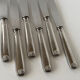 Set of 6 Vintage Modernist Sea Shell Design Dinner Knives