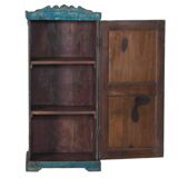Indian buffet antique blue wardrobe teak wood patina and original piece