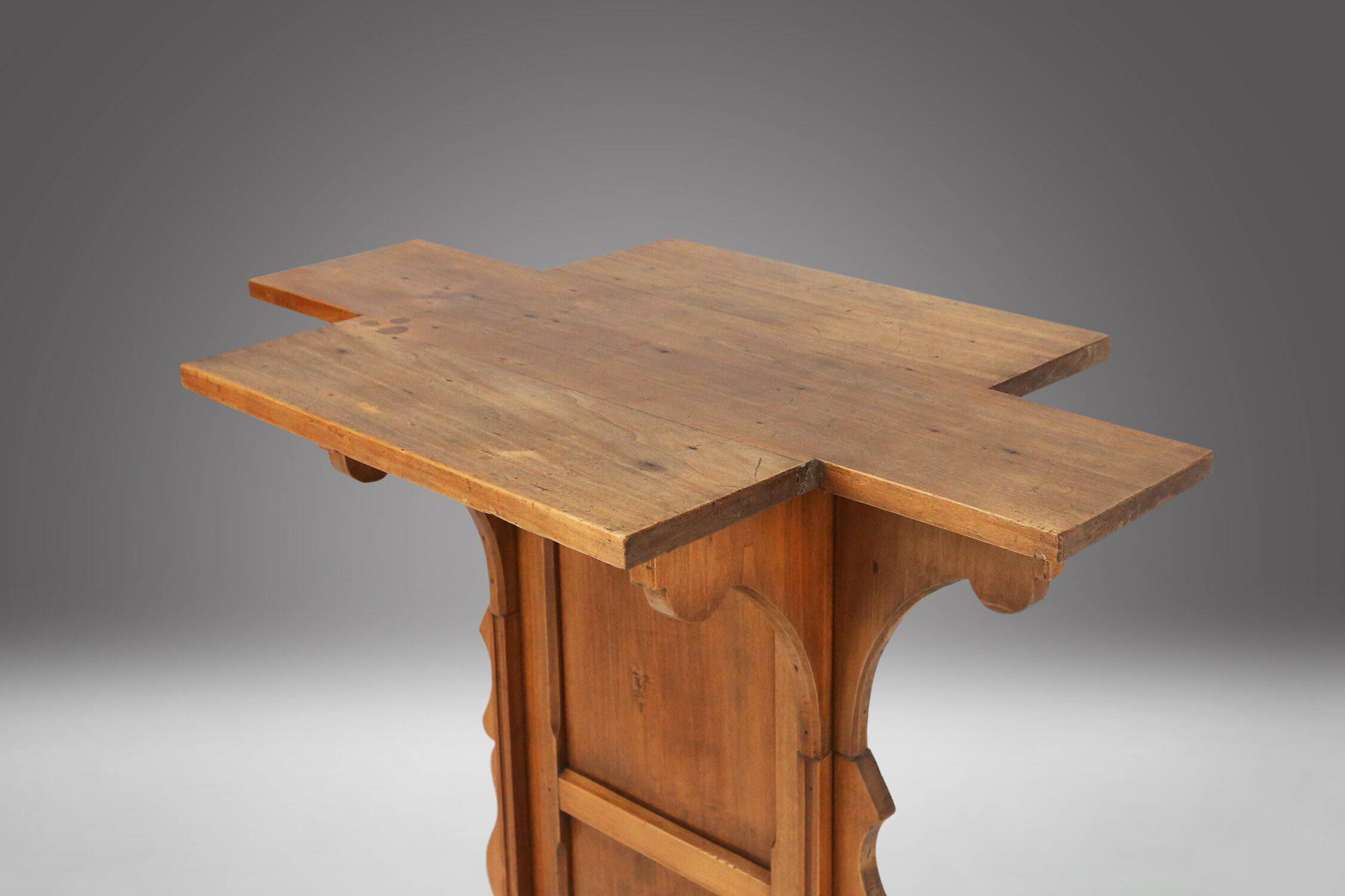 Church Console in solid wood, France ca. 1900