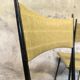 Three vintage chairs in the style of Colette Gueden.