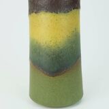 1960s 70s vintage scheurich VASE model 205-32 matte glaze shades of yellow
