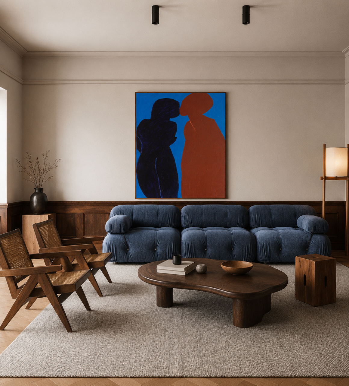 Came closer minimalist canvas painting