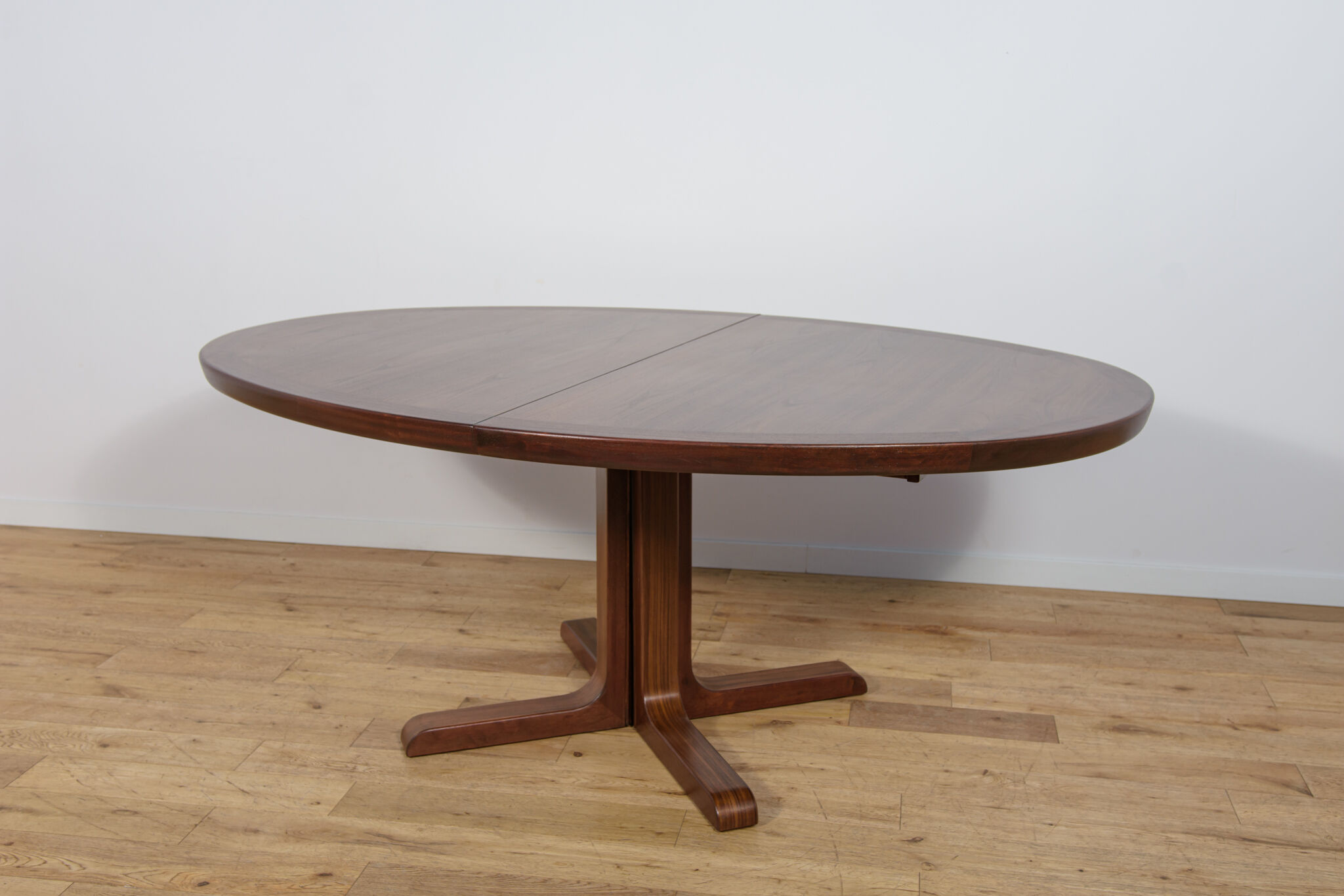 Mid-Century Oval Rosewood Extending Dining Table by Skovby, Denmark, 1960s