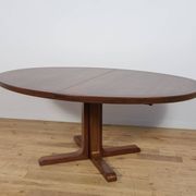 Mid-Century Oval Rosewood Extending Dining Table by Skovby, Denmark, 1960s