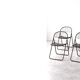 Vintage Mid-Century Modern Minimalist Black Metal Åland Chair from Ikea