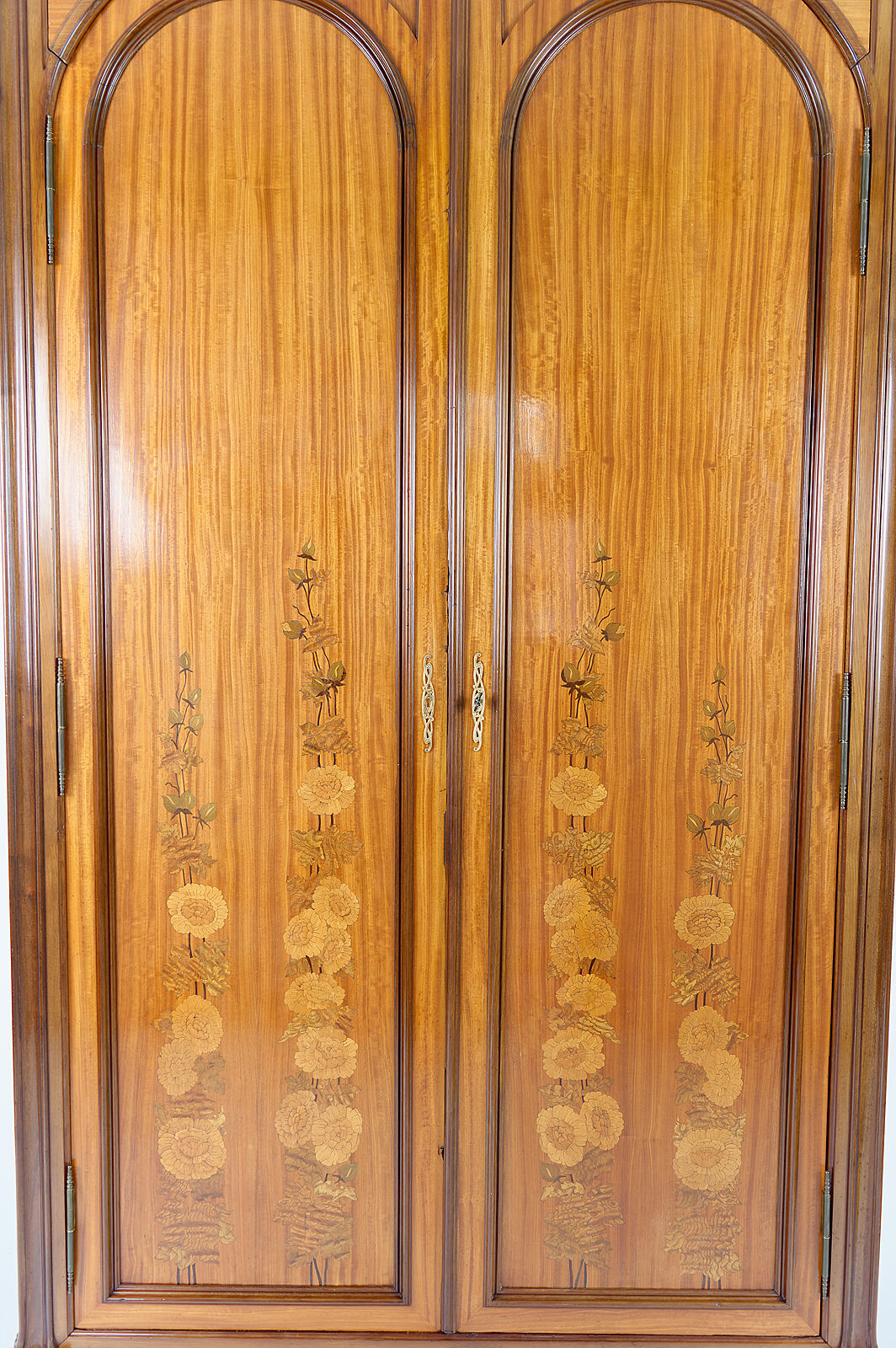 Mahogany inlaid Art Nouveau cabinet, France, circa 1900