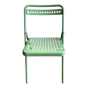 Chaise de jardin en tôle perforée