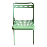 Chaise de jardin en tôle perforée 1950
