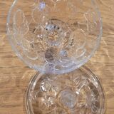 Pressed glass bonbonnière