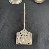 Antique scissors asparagus pliers - silver metal - putti decoration - United Kingdom