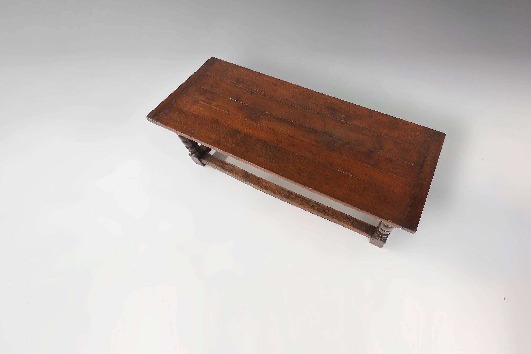 Antique solid Oak Table, France, 1850s