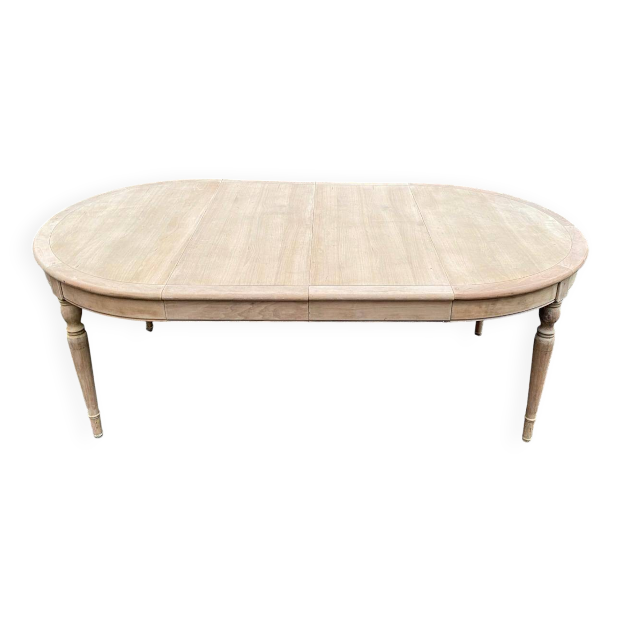 Louis Philippe round extendable dining table, restored, 19th century, 210cm
