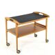 mid century modern wooden Trolley with removable tray