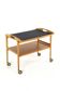 mid century modern wooden Trolley with removable tray