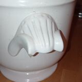 White plant pot